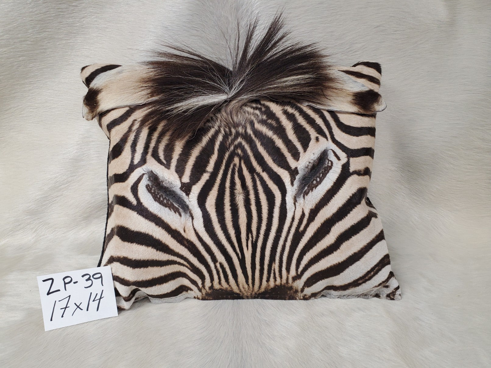 ZEBRA PILLOW: ZP-39 – Trophy Room Collection