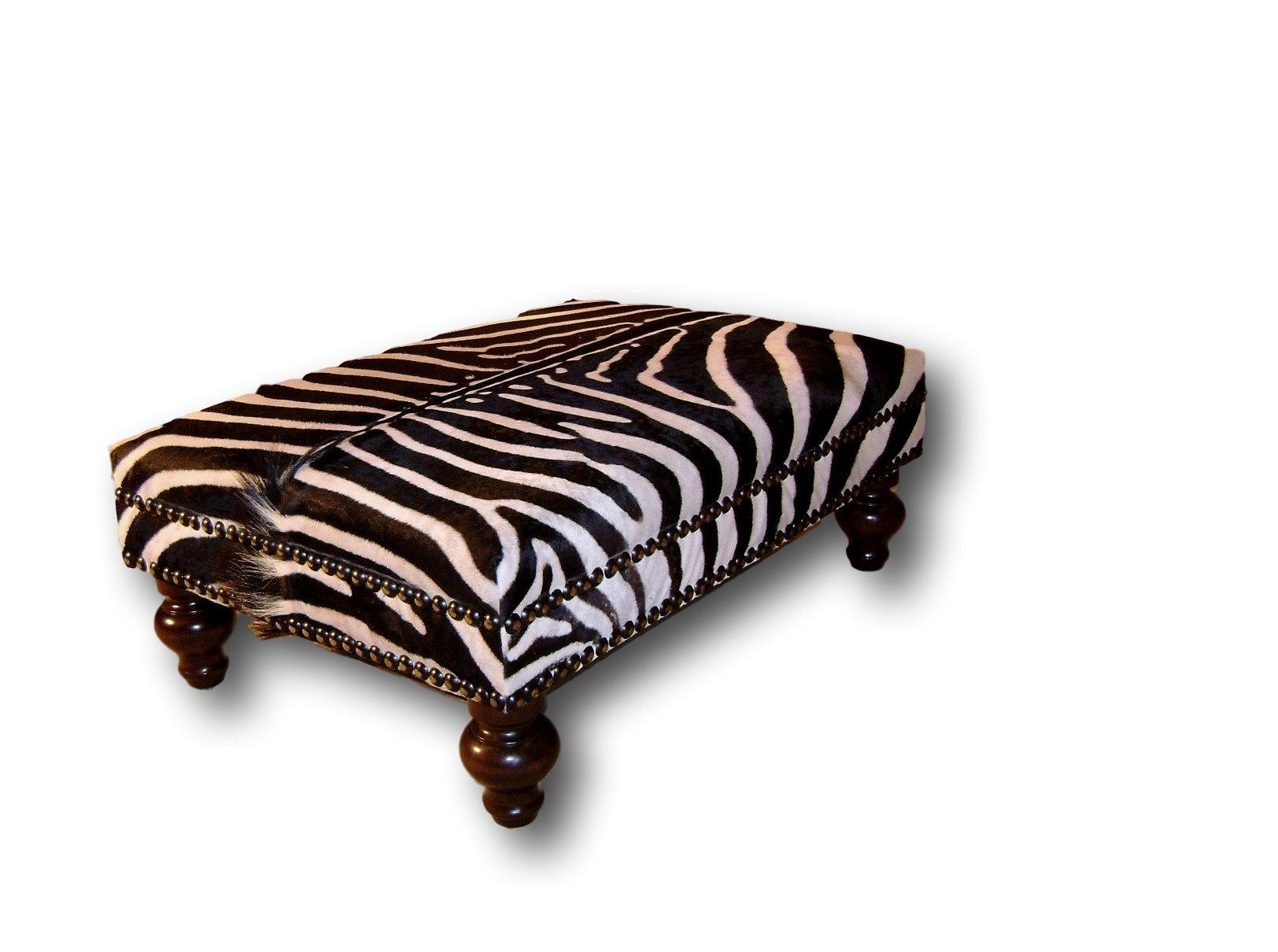 Zebra footstool store
