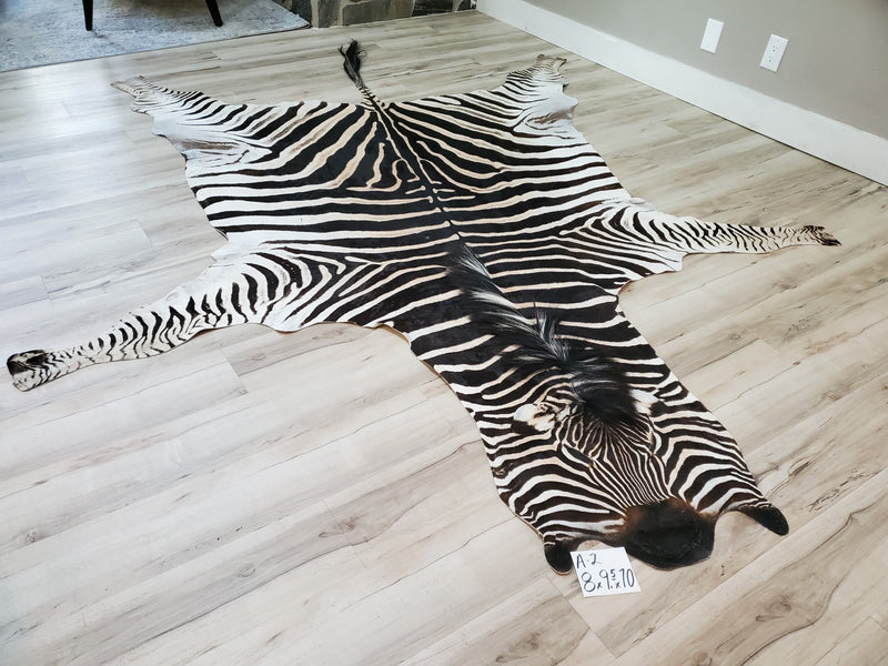 A Grade Zebra Skin Rug- A2
