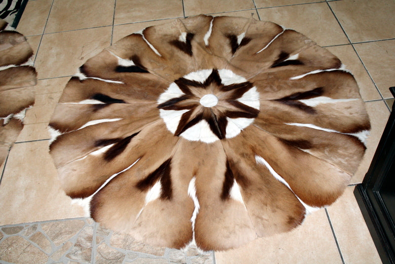Springbok 10 Pelt Circular Rug