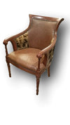 Carved Biedermeier Chair- OSTRICH/GIRAFFE - Trophy Room Collection 