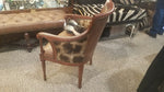 Carved Biedermeier Chair- OSTRICH/GIRAFFE - Trophy Room Collection 