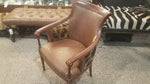 Carved Biedermeier Chair- OSTRICH/GIRAFFE - Trophy Room Collection 