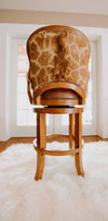 Giraffe bar stool SHOW SAMPLE - Trophy Room Collection 