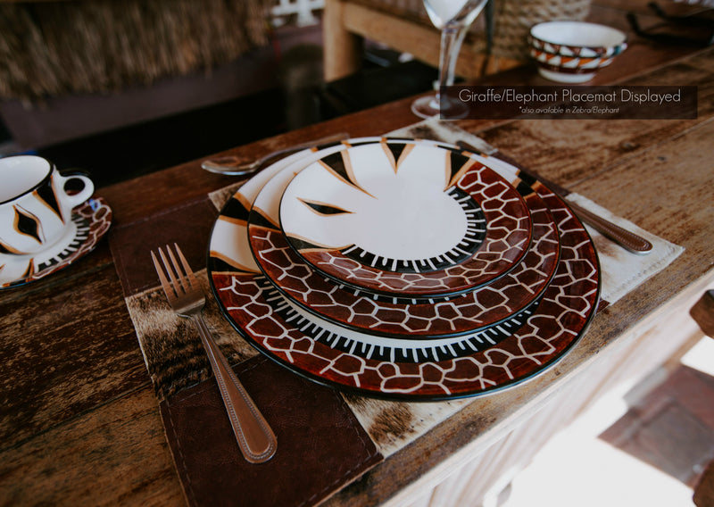 Placemat - Zebra/Elephant - Trophy Room Collection 