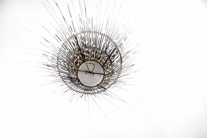 LIGHT SHADE - PORCUPINE QUILL - ROUND (Free Form) - Trophy Room Collection 