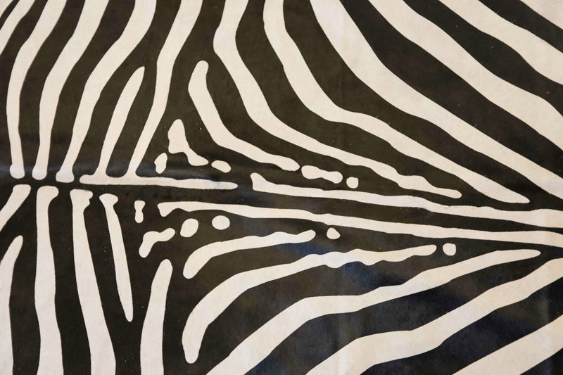 Zebra Print Black White Embroidered Iron on Cross Applique 