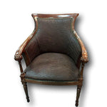 Carved Biedermire Elephant Chair - Trophy Room Collection 