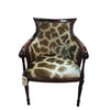 Carved Biedermeier Giraffe Chair - Trophy Room Collection 