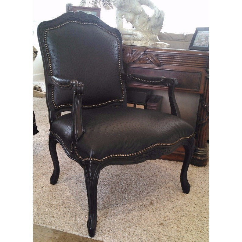 Carved Victorian Ostrich Chair - Trophy Room Collection 