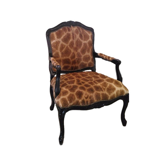 Carved Victorian Giraffe Chair - Trophy Room Collection 