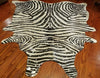 Silver Metallic Zebra Cowhide - Trophy Room Collection 
