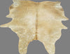 Silver Metallic on Beige Cowhide - Trophy Room Collection 