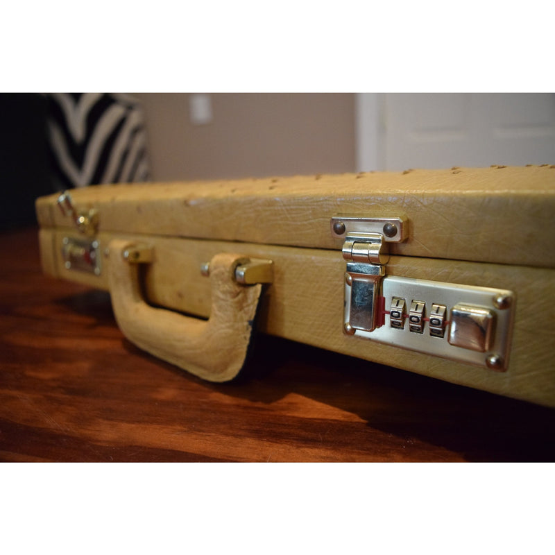 Ostrich Briefcase- Two Color Options Available! - Trophy Room Collection 