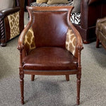 Copy of Biedermeier Giraffe Chair w/ Bovine Leather Trim