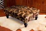 OTTOMAN - Genuine Giraffe (XL) - Trophy Room Collection 