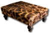 OTTOMAN - Genuine Giraffe (XL) - Trophy Room Collection 