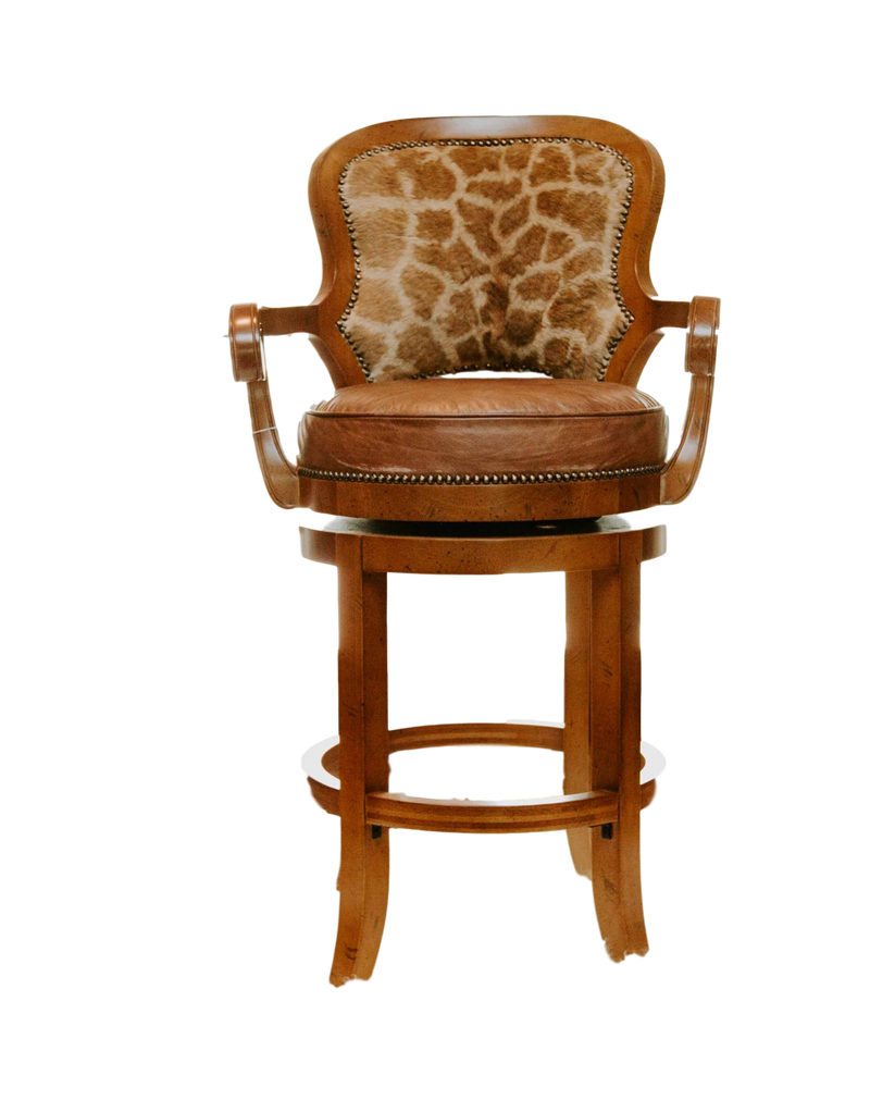 Giraffe bar stool SHOW SAMPLE - Trophy Room Collection 