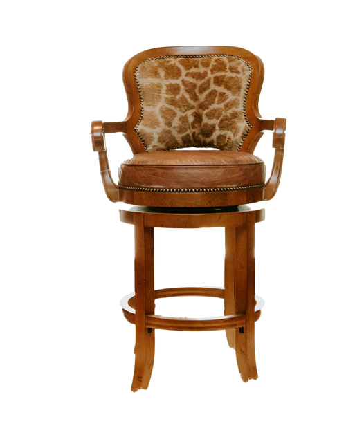 Giraffe bar stool - Trophy Room Collection 