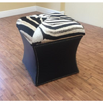 OTTOMAN - Zebra Storage - Trophy Room Collection 