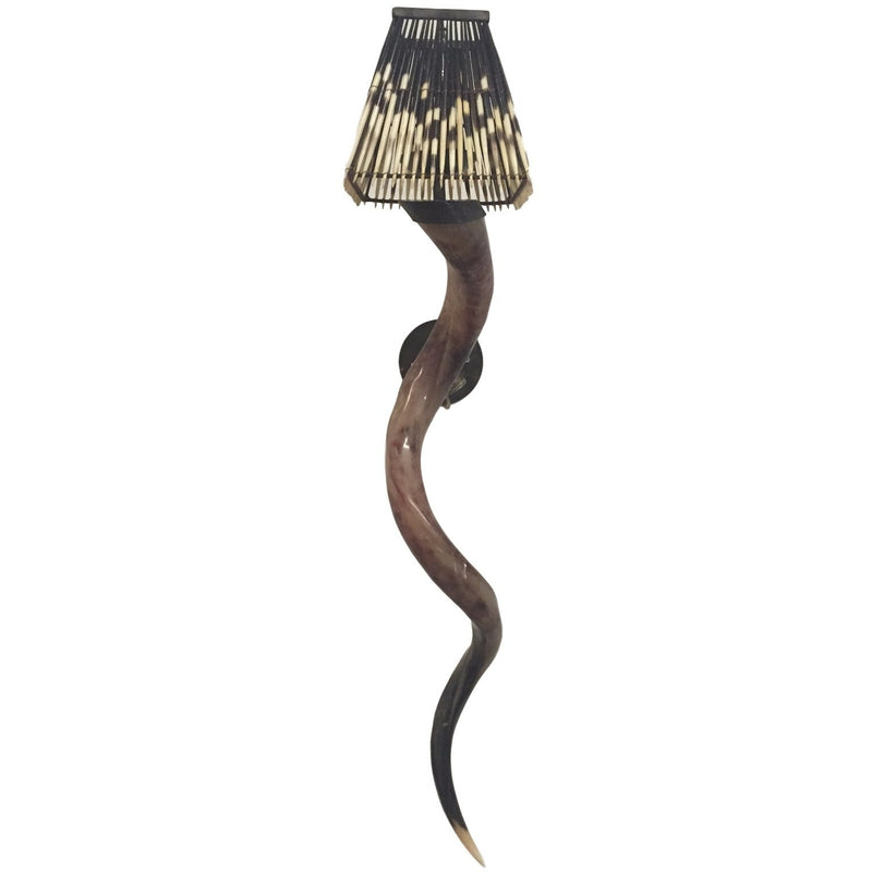 WALL LIGHT KUDU 32 HORN POLISHED (WL-K-32P)