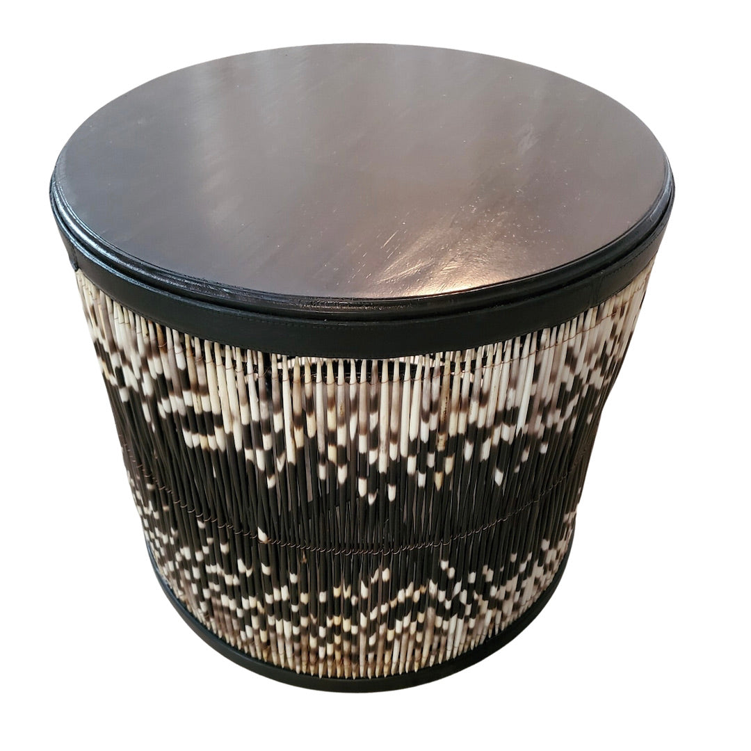 Porcupine Quill side table – Trophy Room Collection