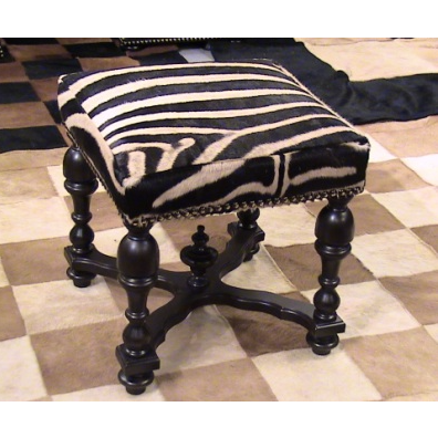 Zebra Stool – Trophy Room Collection
