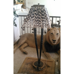 TABLE LAMP DOUBLE GEMSBOK POLISHED - Trophy Room Collection 