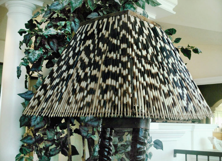 LIGHT SHADE - PORCUPINE QUILL - SQUARE LARGE - Trophy Room Collection 