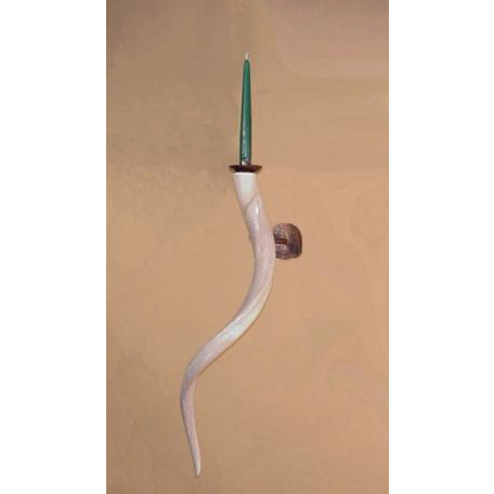 WALL CANDLE KUDU BONE 24" - Trophy Room Collection 
