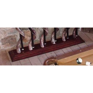 Kudu horn billiard cue holder (SET of 6) -  CHOOSE YOUR BASE - Trophy Room Collection 