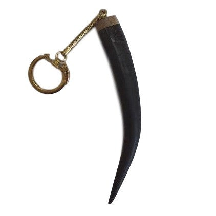 Key Ring- Natural Springbok Horn Tip - Trophy Room Collection 
