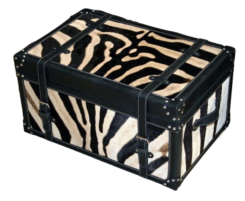 Serengeti Luggage Trunk - ZEBRA - Trophy Room Collection 