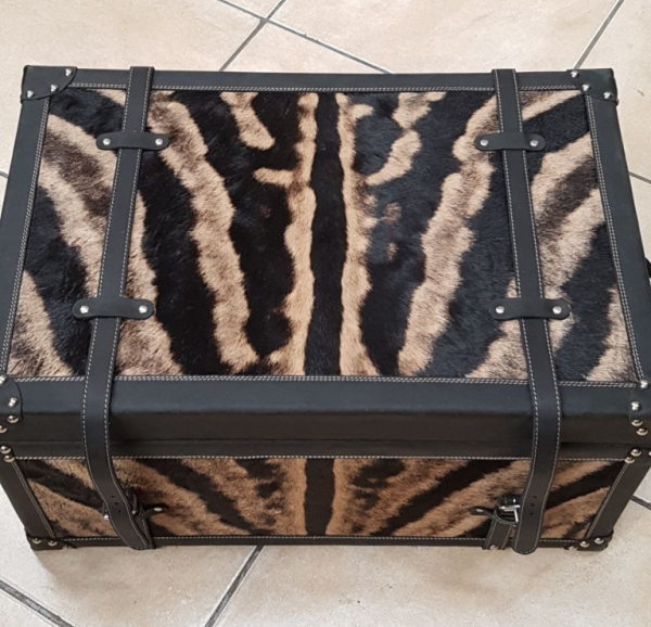 Serengeti Luggage Trunk - ZEBRA - Trophy Room Collection 