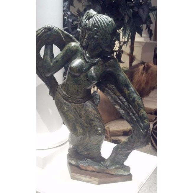 Verdite Dancing Shona Woman - Trophy Room Collection 