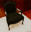 Carved Victorian Chair - Black Elephant - Trophy Room Collection 