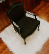 Carved Victorian Chair - Black Elephant - Trophy Room Collection 
