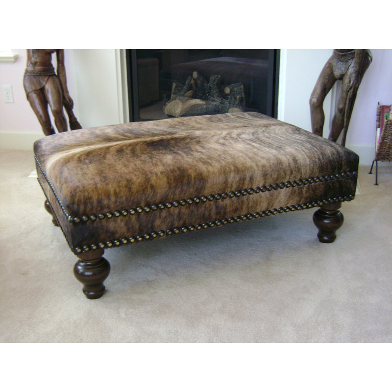 OTTOMAN - XL Natural Brindle - Trophy Room Collection 