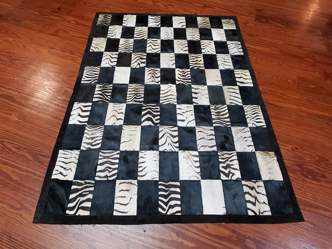Zebra & Springbok Patchwork Rug – Trophy Room Collection