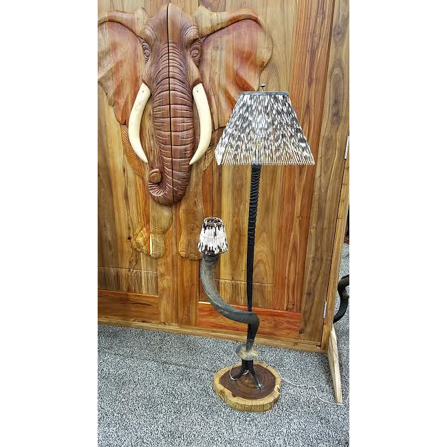 FLOOR LAMP GEMSBOK KUDU NATURAL - Trophy Room Collection 