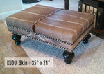 Customer's Own Material - MEDIUM Ottoman - Trophy Room Collection 