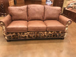 Sofa Ostrich with Giraffe Trim - Trophy Room Collection 