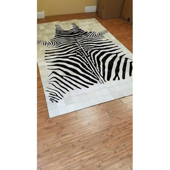 Zebra Patchwork Rug - Trophy Room Collection 