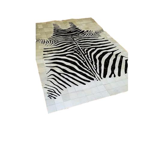 Zebra Patchwork Rug – Trophy Room Collection